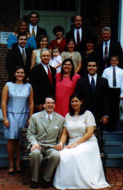 The Sage Clan on the Hawken House front porch